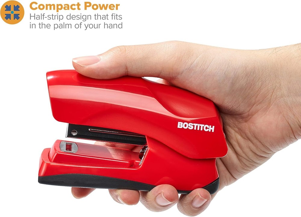 Bostitch Office Heavy Duty 40 Sheet Stapler with Red, Compact, Value Pack