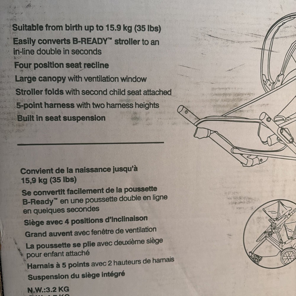 Britax B-Ready Second Seat - New In Open Box