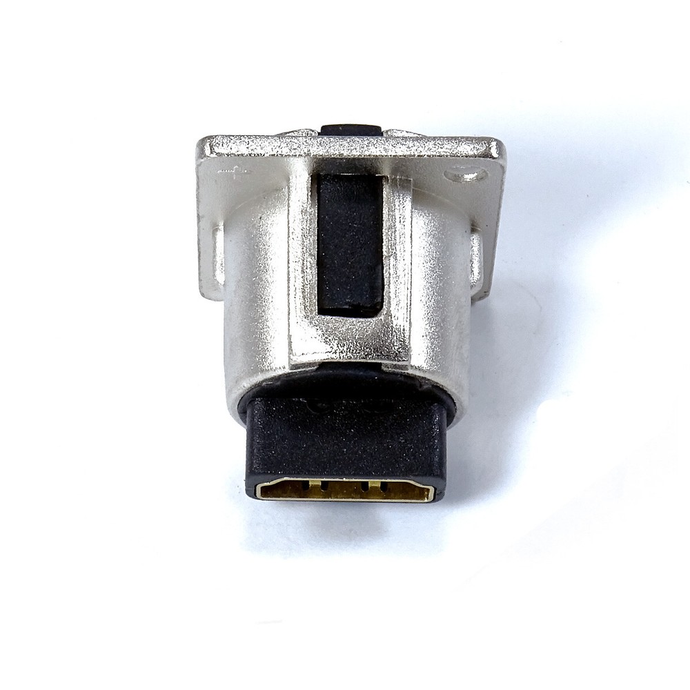 HDMI Chrome Feedthrough Female Pass Through Panel Mount Breakout Board Bartop