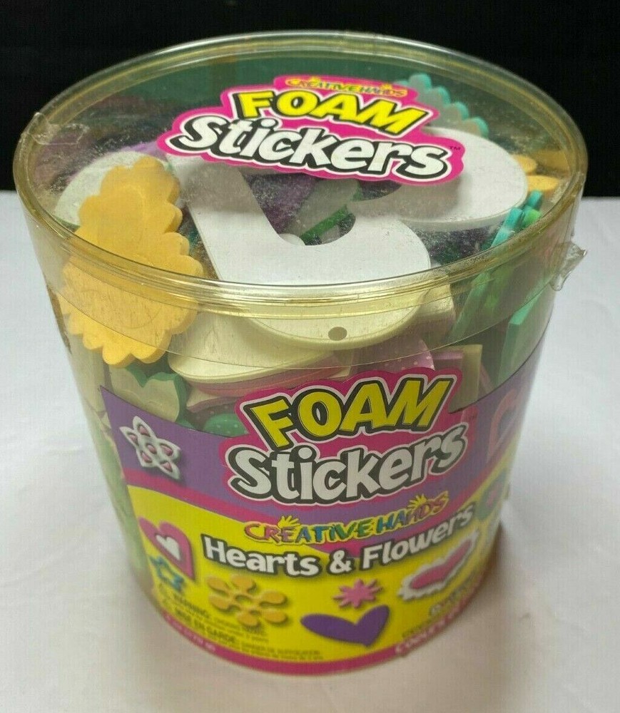 Foam Stickers 6oz Creative Hands Hearts and Flowers