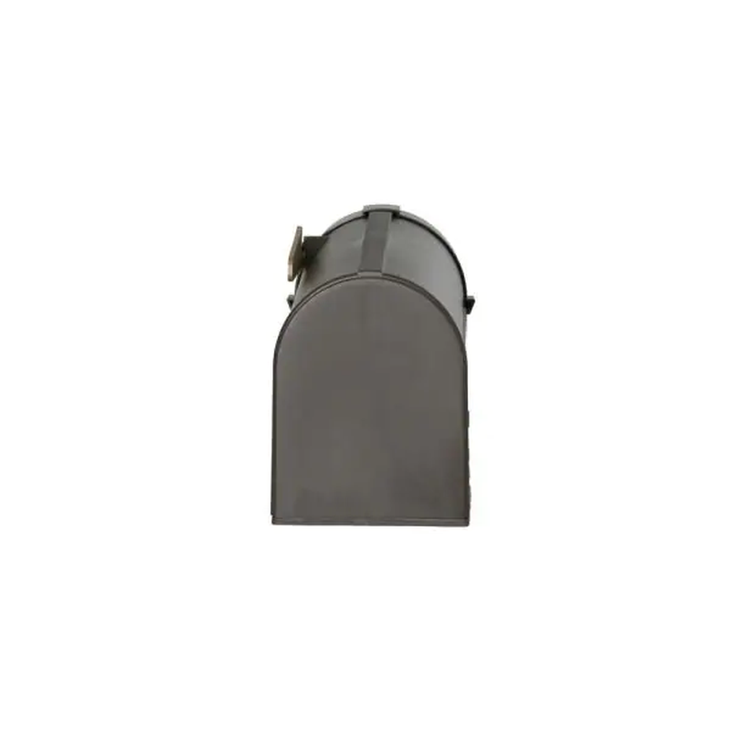 Postal Pro Post-Mount Hampton Mailbox in Bronze with Gold Lettering