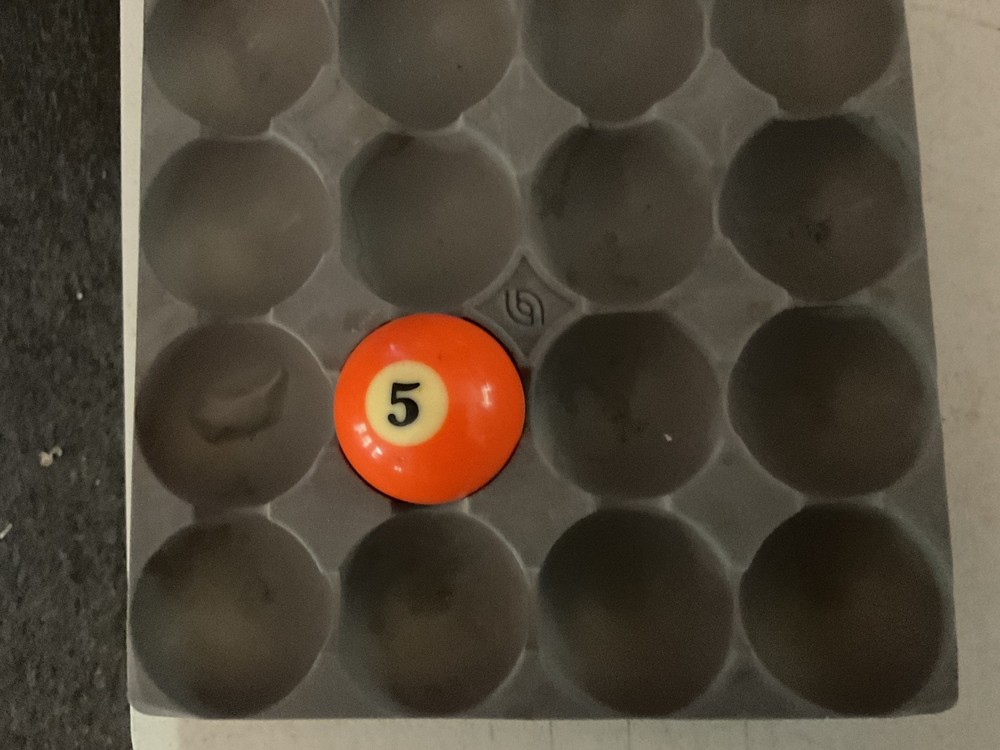 Aramith Pool Ball #5, Used