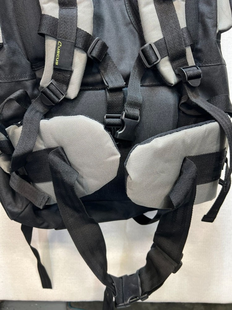 NWT Cuscus Expedition 88 Hiking Camp Travel Backpack Black Grey Outdoors Classic