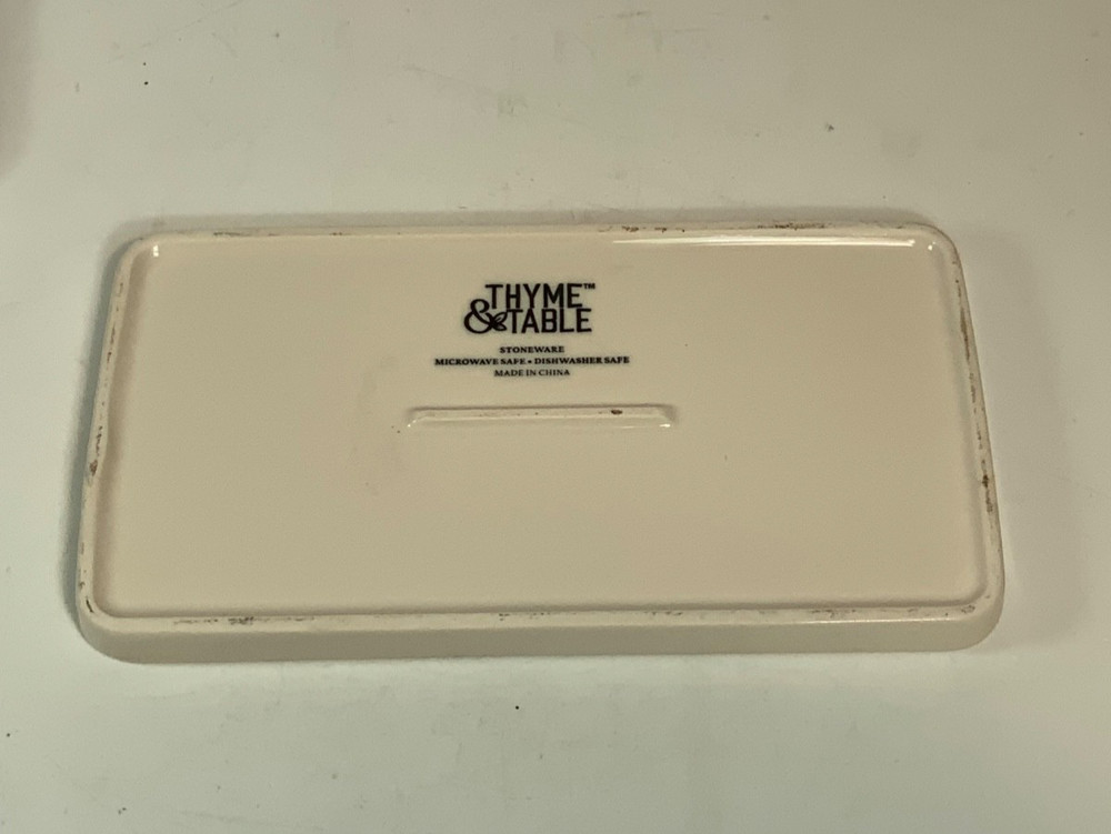 Thyme & Table Riley Covered Stoneware Butter Dish 7.5 in.