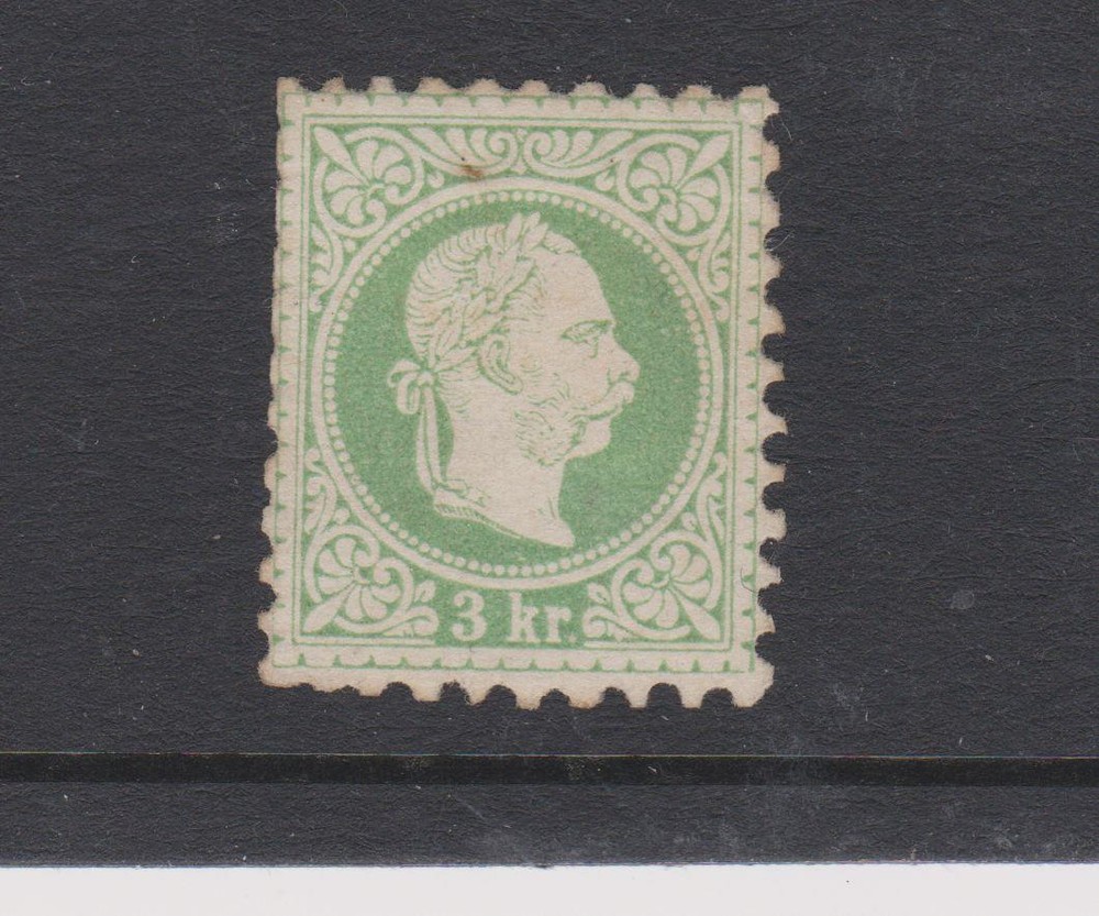 c7301 Austria 1867 3k mint a few trimmed perfs