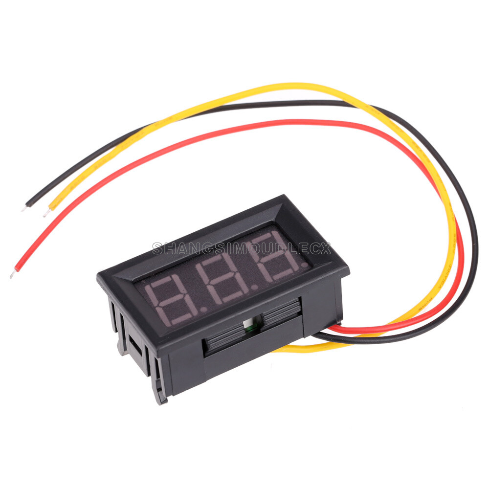 DC 0-100V LED Digital Display Blue/Red/Green Voltmeter LED Voltage Panel Meter-