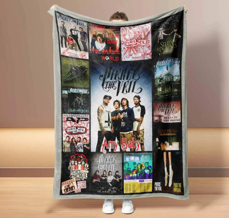 Personalized Post Hardcore Band Flannel Blanket Music Gift