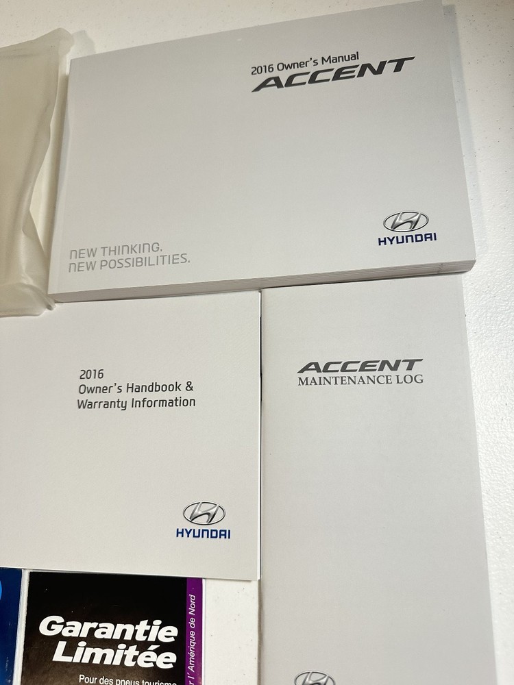 2016 Hyundai Accent Owner's Manual Set