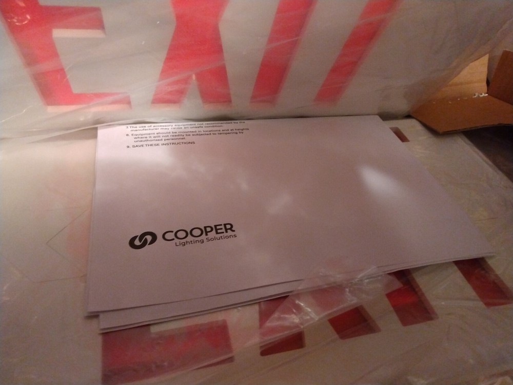 Sure-Lites White Integrated LED 2-Head Emergency Light Exit Sign