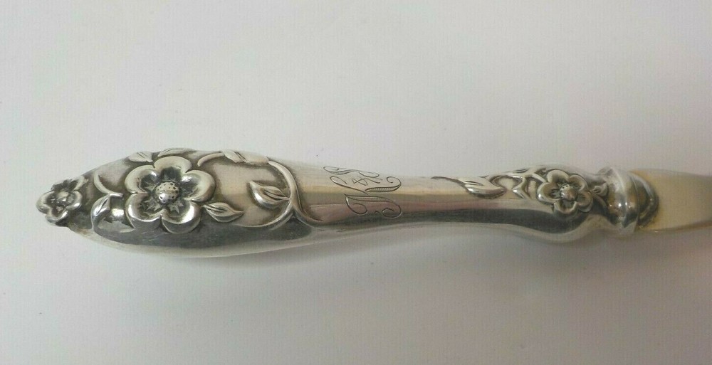 Finland 813 Silver 6.75" Serving Fork, 30 grams, Monogram "K S"