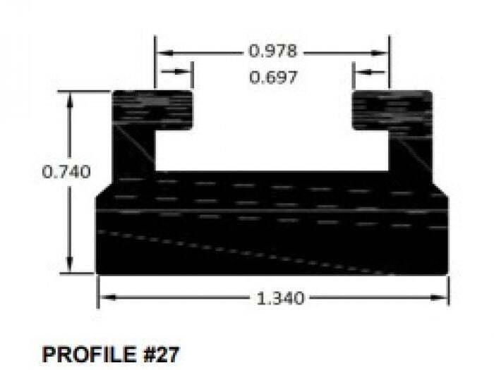 SPI SLIDE PROFILE 27 BLACK 56"
