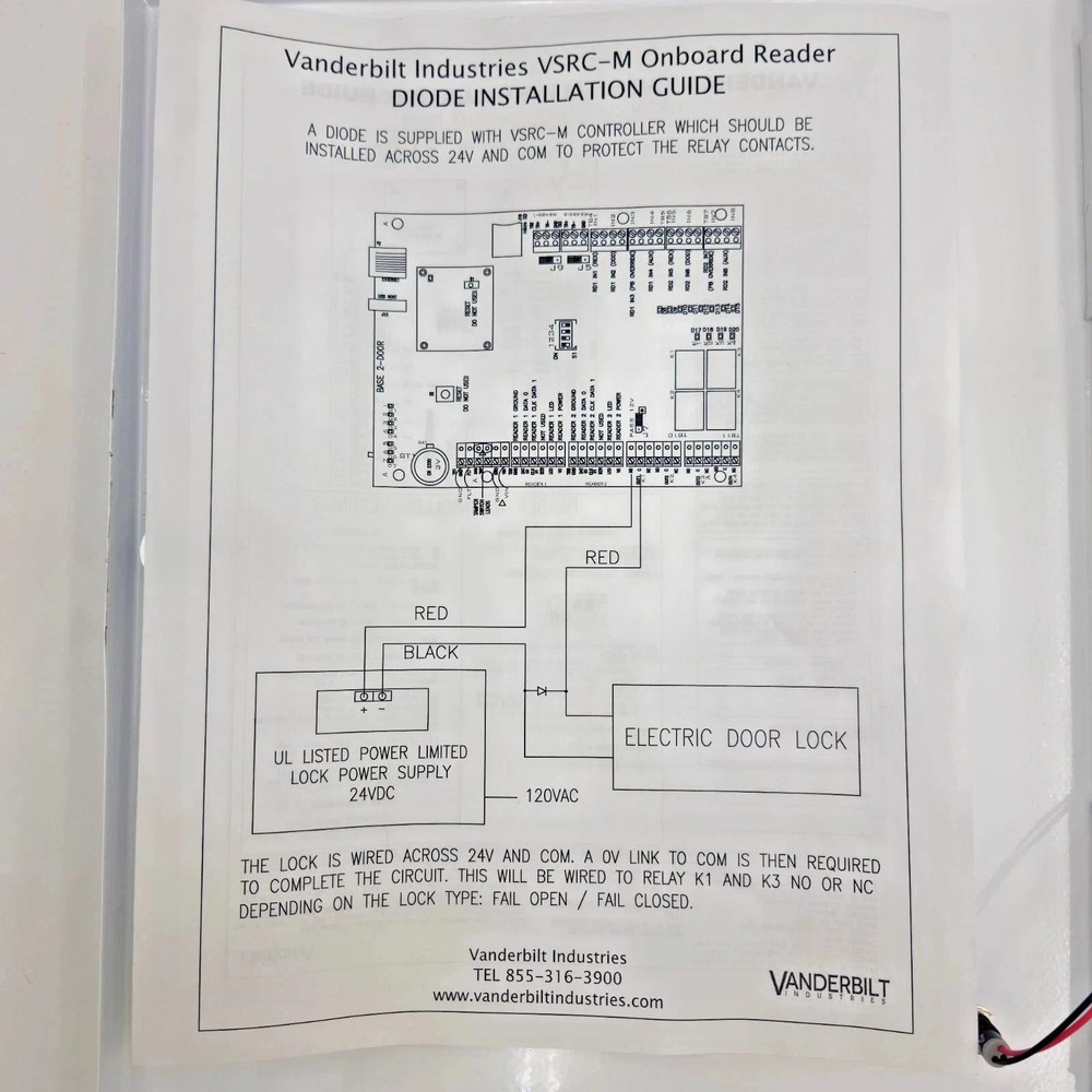 Vanderbilt Industries VSRC-M EP4502 Mercury Security Intelligent Controller