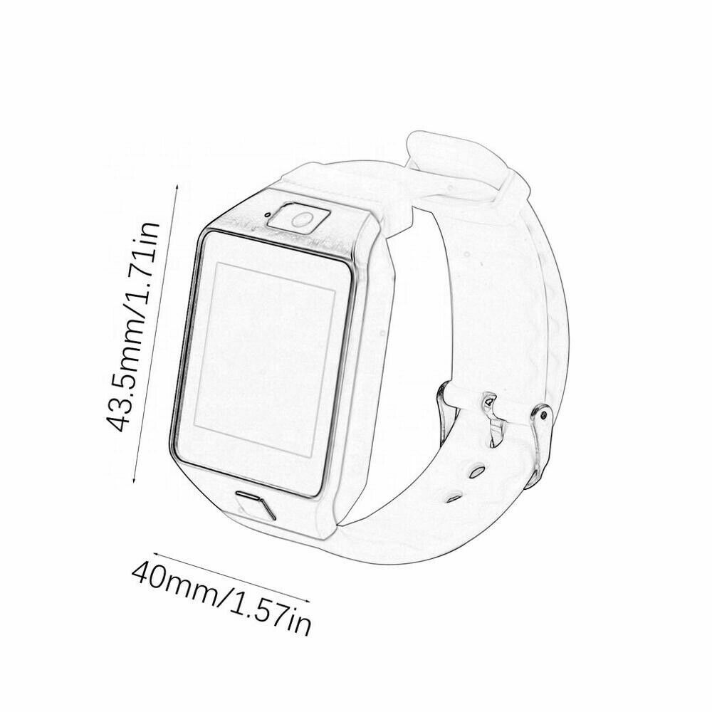Bluetooth Smart Watch w/Camera Waterproof Phone Mate For Android Samsung iPhone