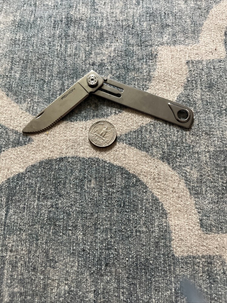 Roxon Stainless Construction Folding Camping Utensil Knife.
