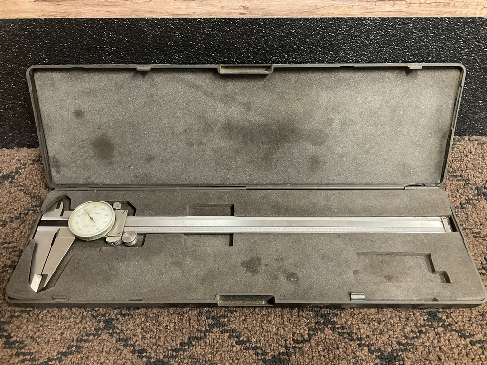 Dial Caliber Shock Proof O-12” Stainless Hardened With Case