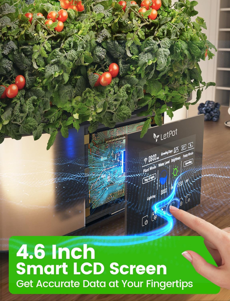 Letpot Lph-Max Hydroponics Growing System Kit, 21 Pods APP & Wifi Automatic Cont