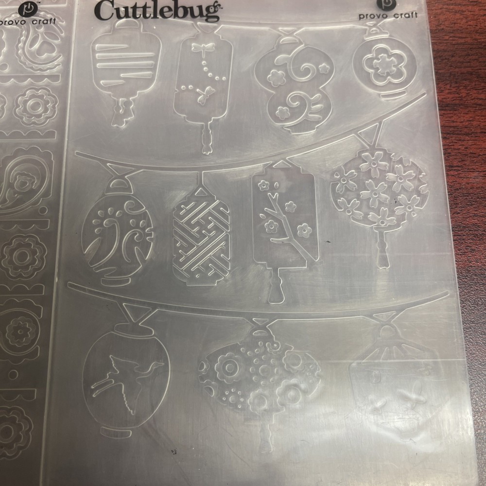 Cuttlebug Embossing Folders Lot Mickey Mouse & Misc Of 7