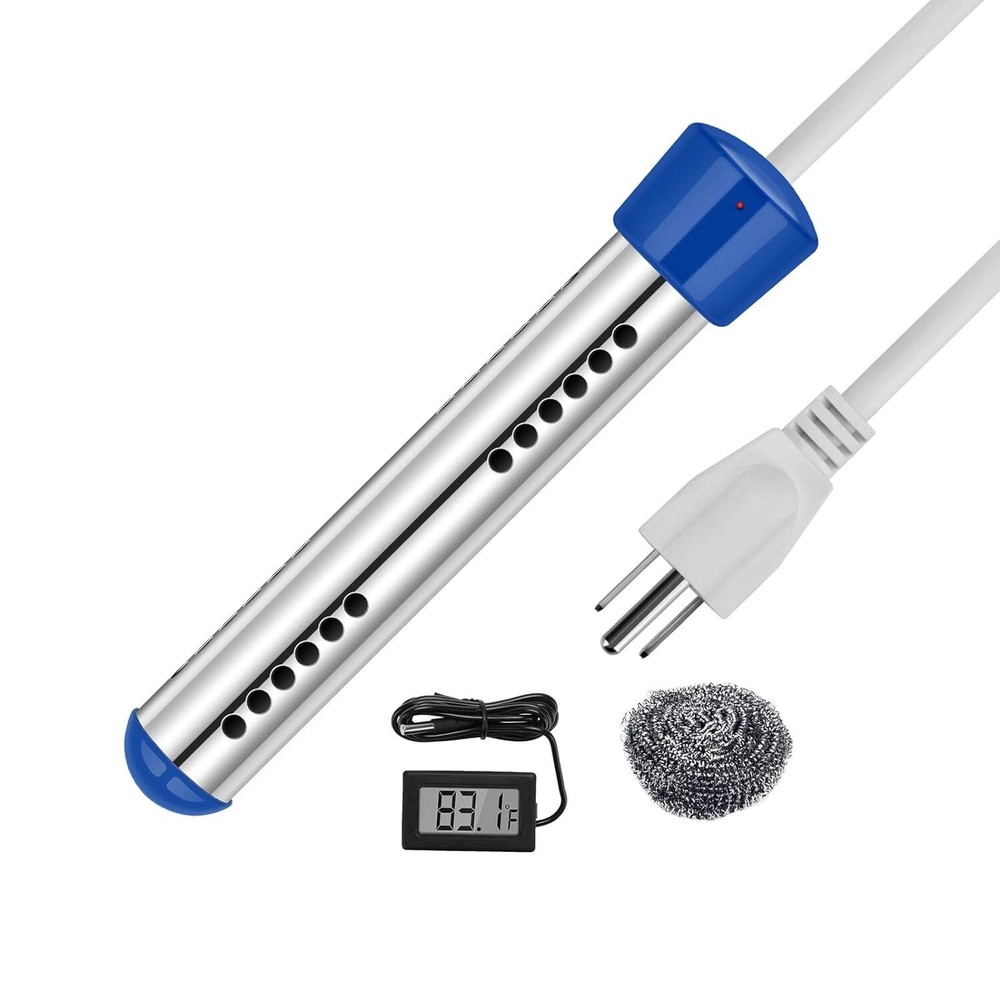 Electric Pool Water Heater Portable Hot Bath Tub Warmer Heating Element 1500W