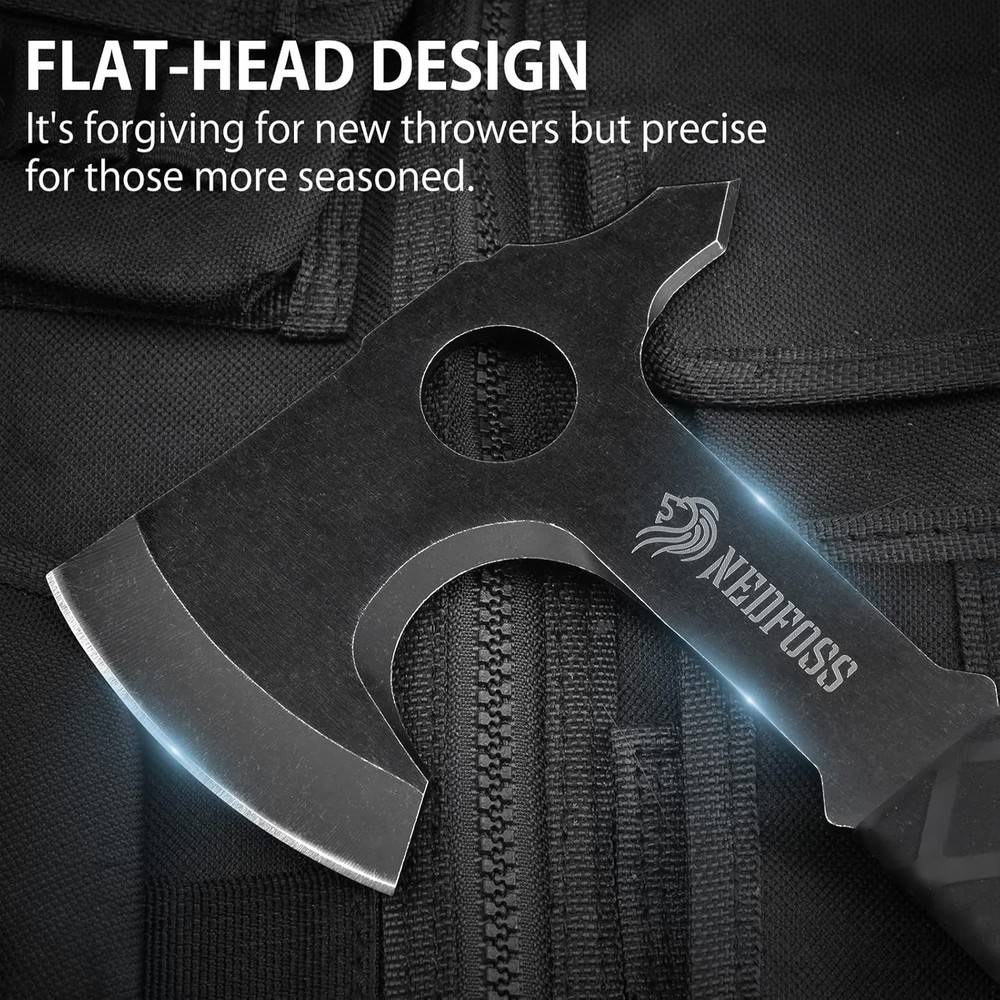 Durable 3-Pack Throwing Hatchet Set with Protective Sheath – For Competitions