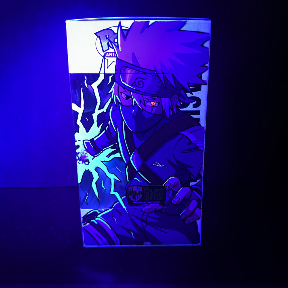 Funko Pop! Naruto - Kakashi #1199 Signed - Custom Box Art [GITD] + Hard Shield