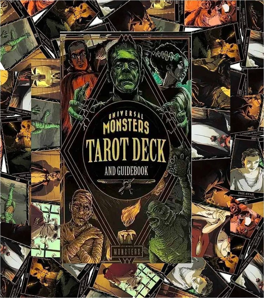 Universal Monsters 78 Card Tarot Deck QR Guidebook Divination Fortune Telling