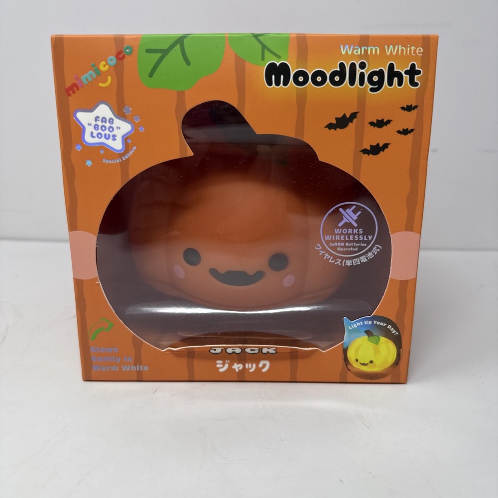 Moodlight Warm White Pumpkin Jack. Battery Powered