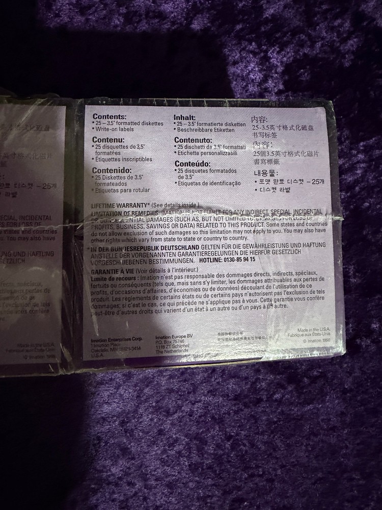 Imation 2HD Floppy Disks pak 50 Count