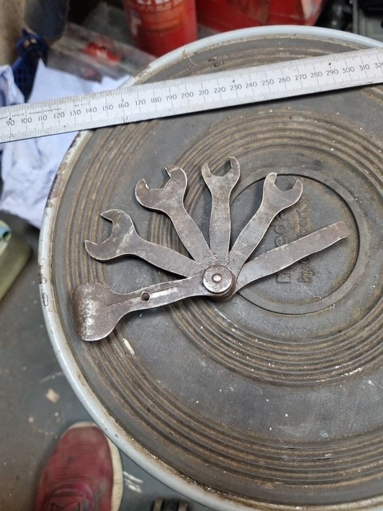 Vintage cycle Multi Tool Spanner, Screwdriver Tyre Lever Tools