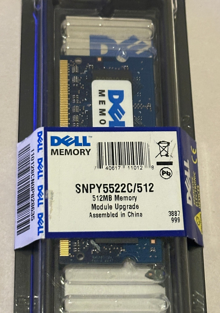 Dell SNPY5522C/512 512 MB Memory Module Upgrade *NEW*