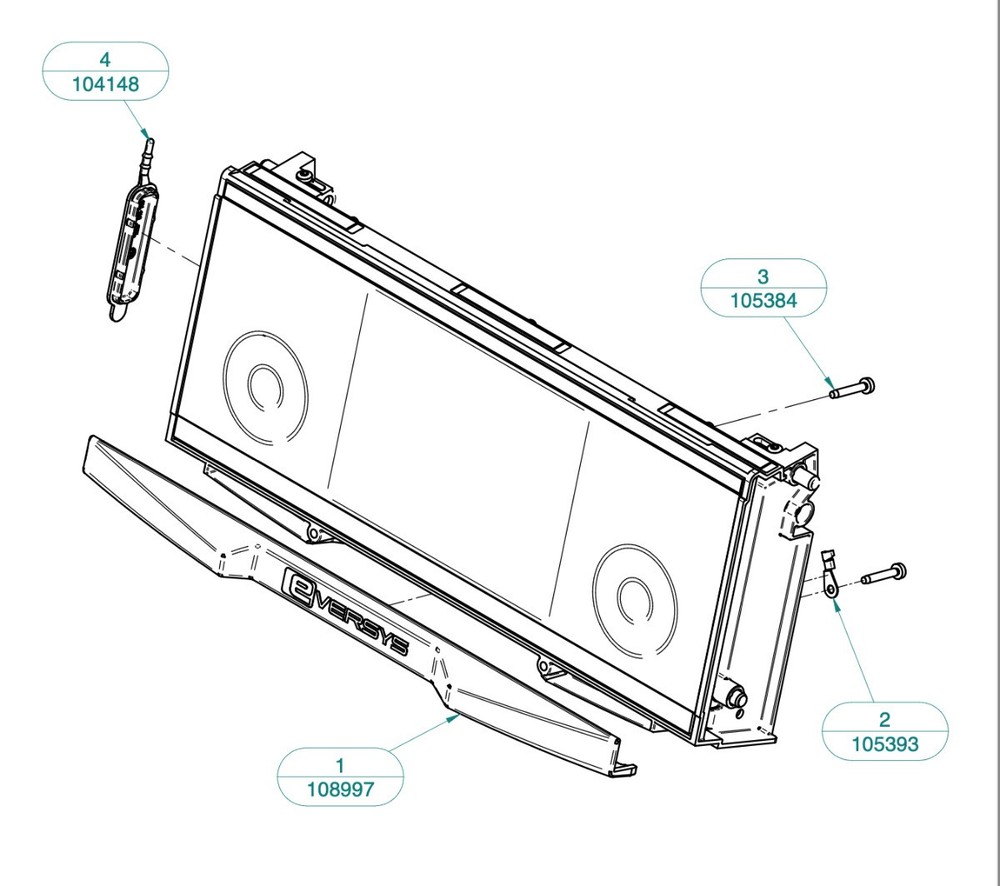 Eversys Cameo C2/C2ms Touchscreen Display MIDIS-02A UI Panel