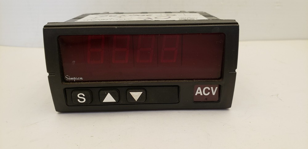SIMPSON ELECTRIC 0-200VAC DIGITAL PANEL METER