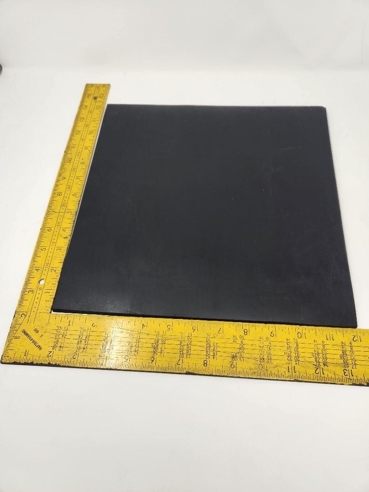 Neoprene Rubber Solid Sheet 1/4" Thick x 12" x 12" Sq Ft Pad 60 D Std Flex