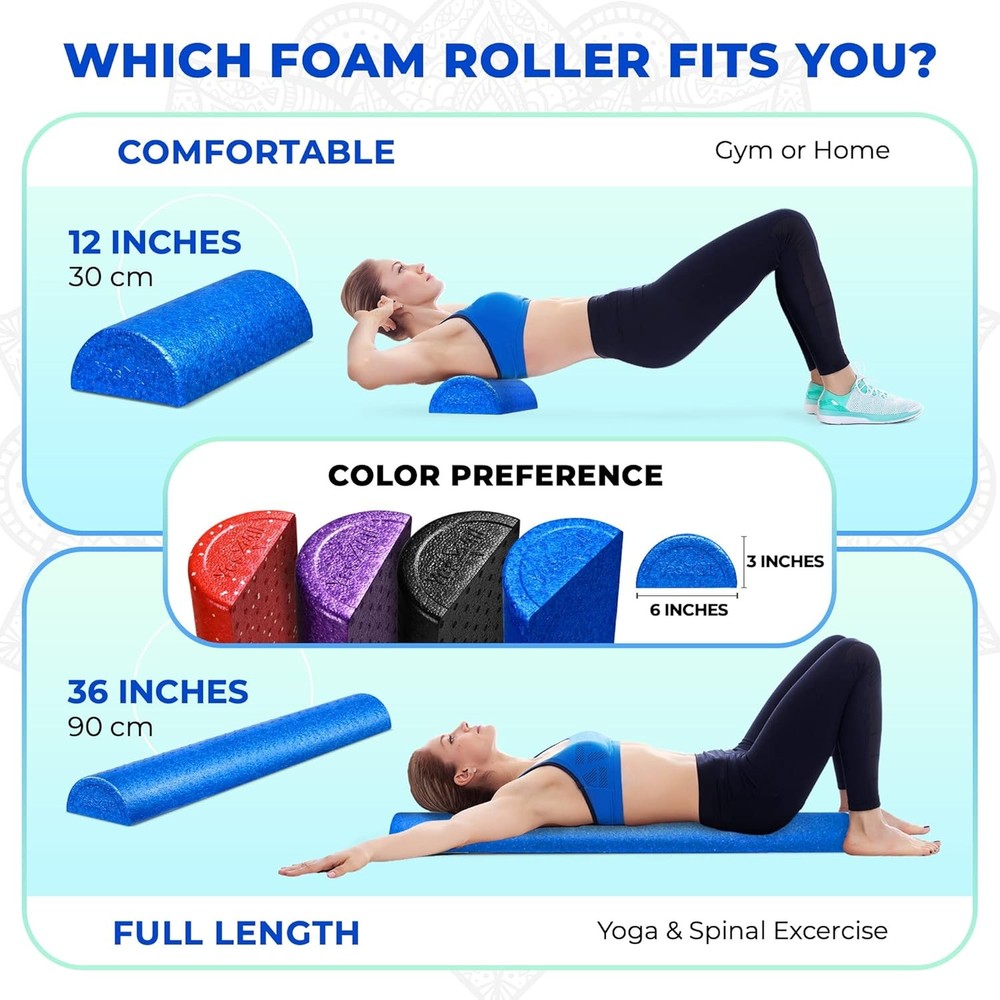 High-Density EPP Half Round Ba Roller Fo, Exercise Fo Roller