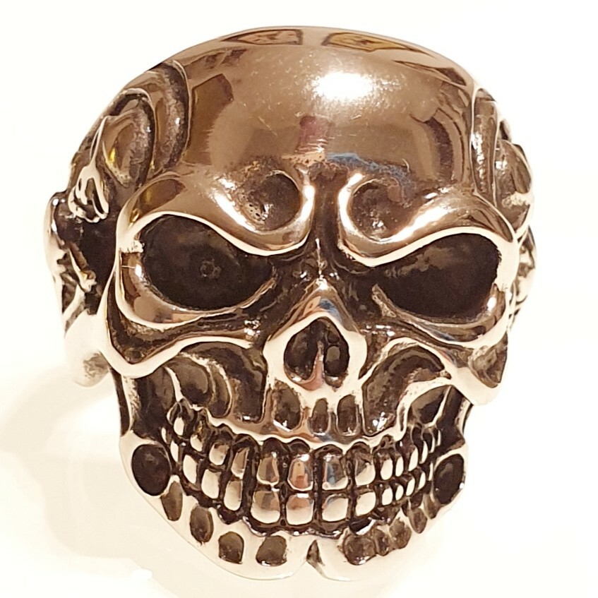 ☠ GOTHIC RING ☠ SKULLS ☠ DARK ☠ STEEL ☠