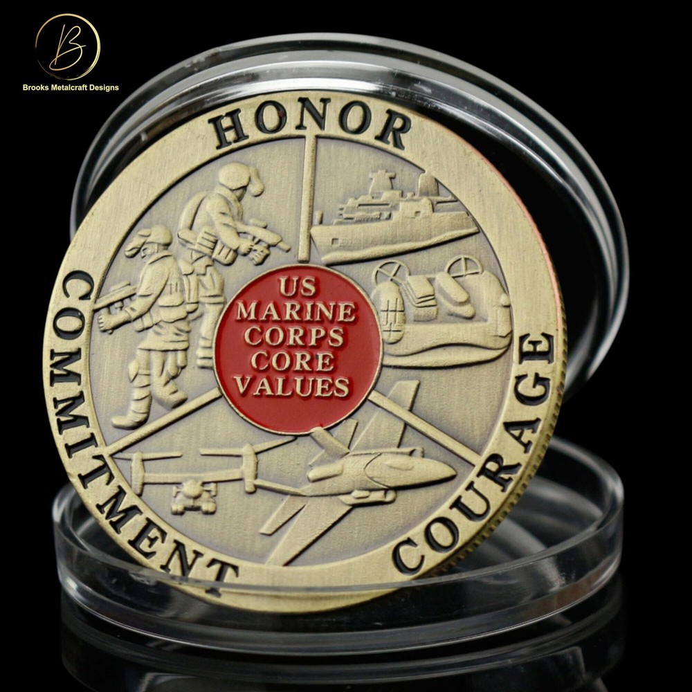Marine Corps Core Values Challenge Coin