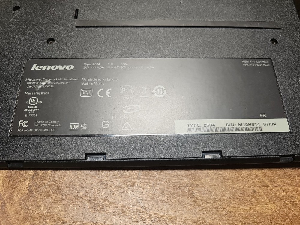 Lenovo ThinkPad Mini Docking Station Type 2504