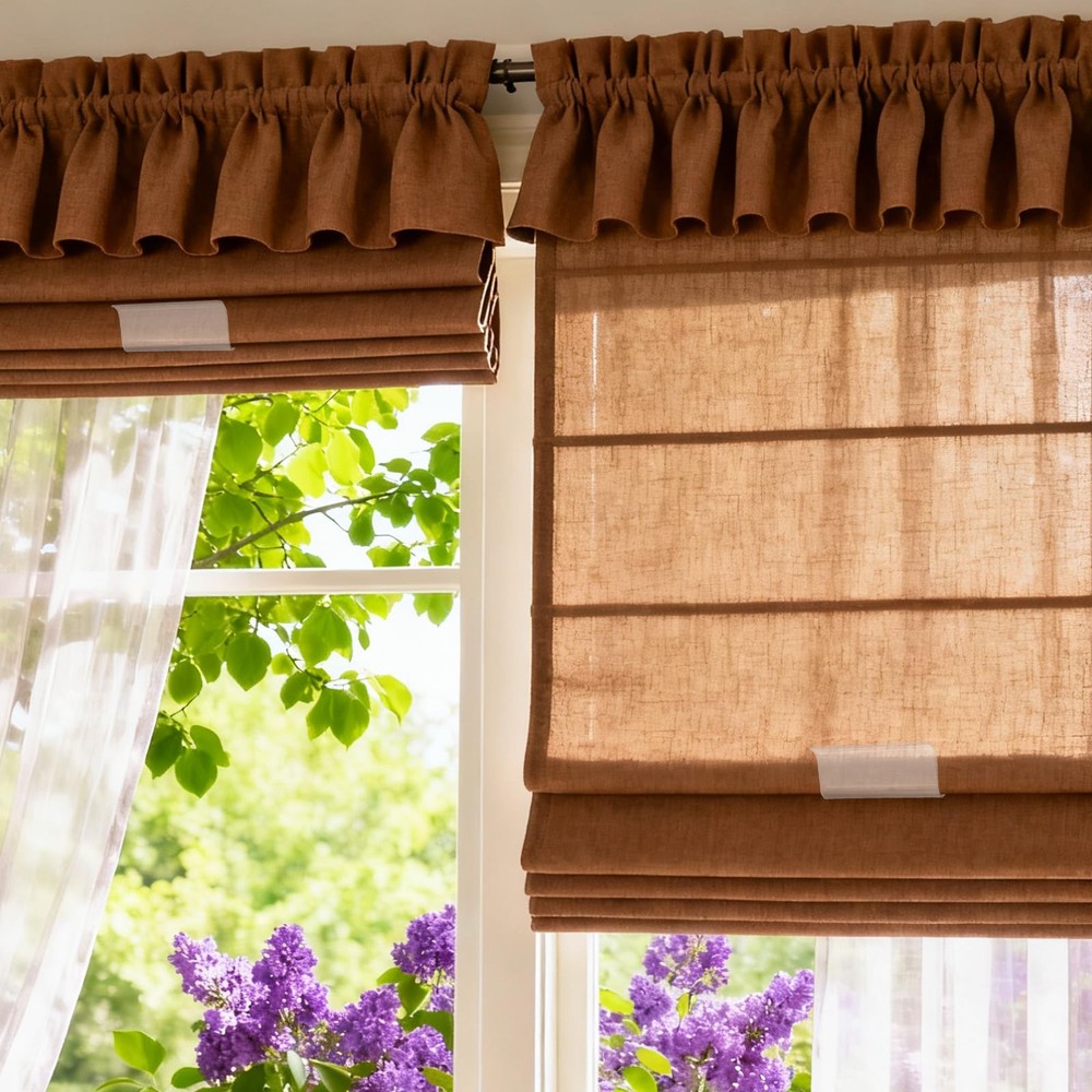 8pcs Roller Window Shades Pulls, Plastic Transparent Roller Window Shade Pull...