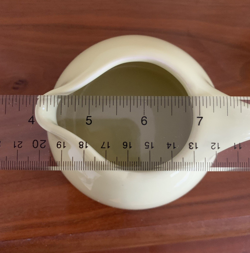 Russell Wright Casual China Light Yellow Stacking Cream & Sugar EUC
