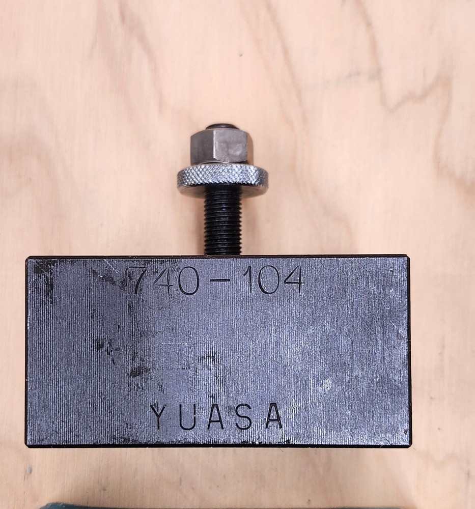 Yuasa Quick Change Tool Post Holder 740-100 & 2 Holders 10"-12"