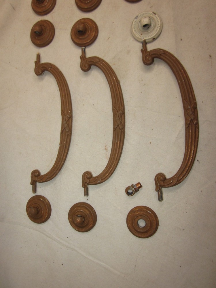 6 vintage antique drop bail handles lot pull pulls handle lot KBC 400 *NOTE