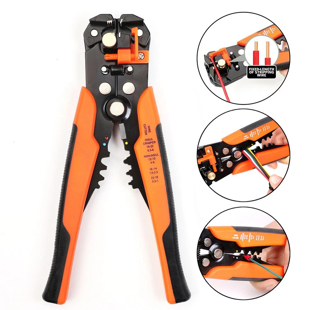 5 in 1 Automatic Wire Stripper Insulation Wire Cutter Crimper Cable Plier Tool