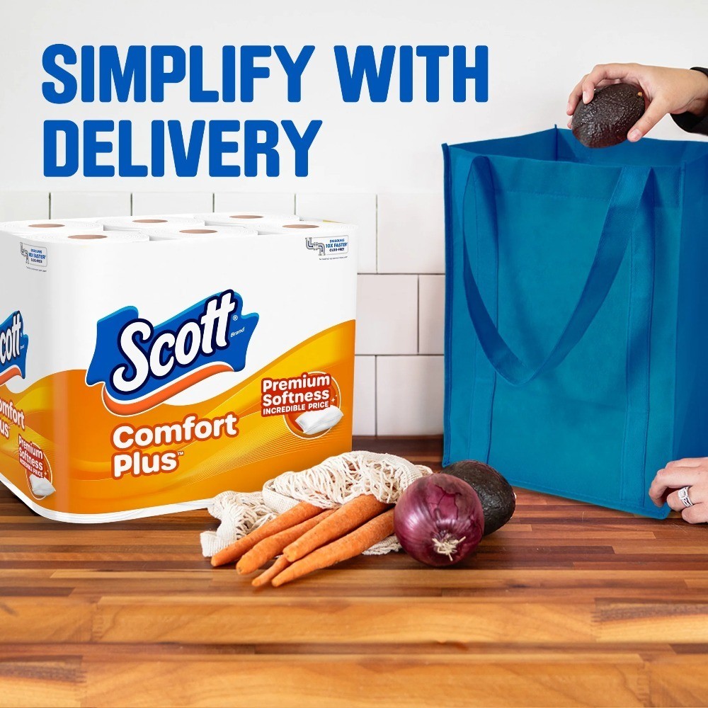 ComfortPlus Toilet Paper, 12 Mega Rolls