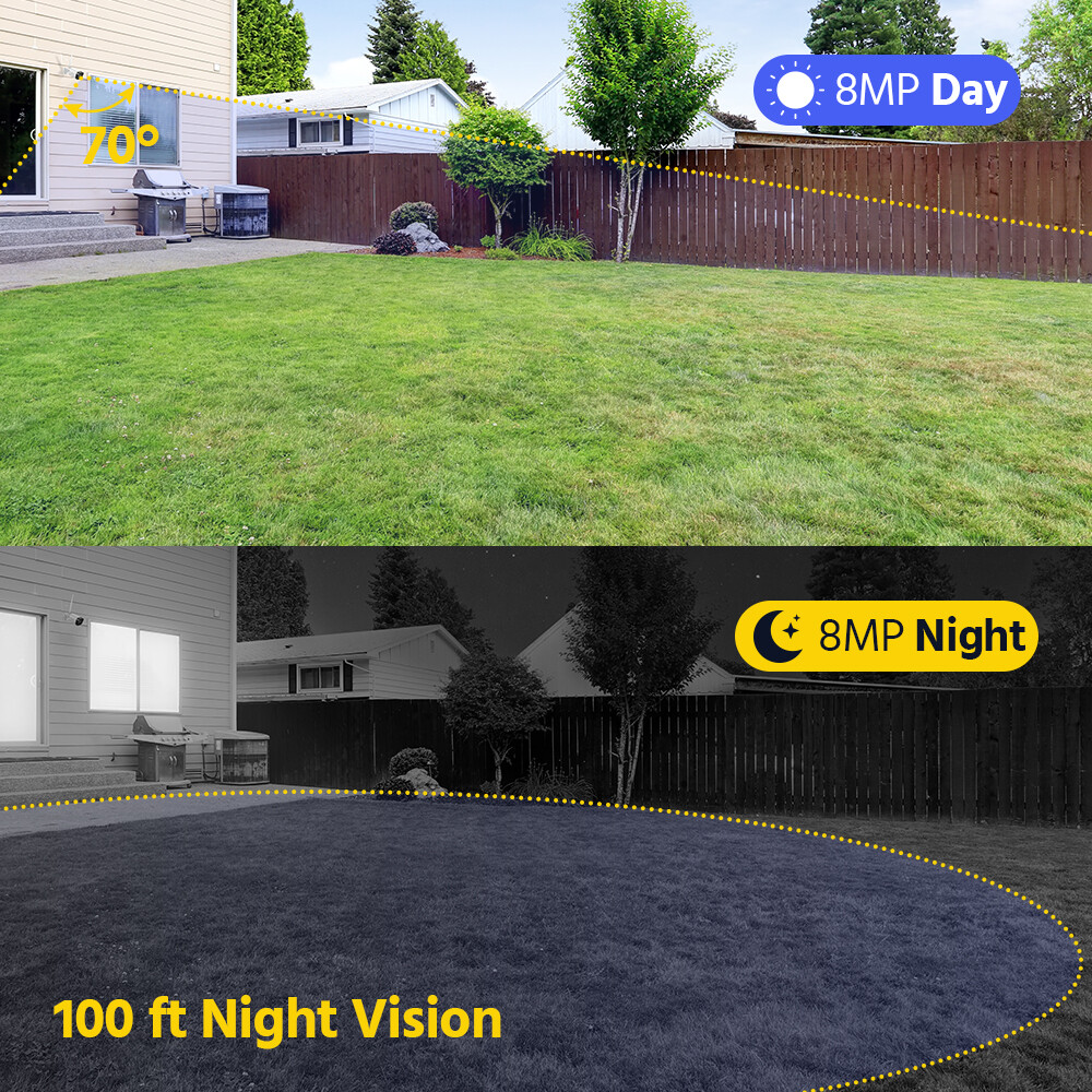 ANNKE 4K Wireless Security Camera System 16CH NVR Two Way Audio Human Detection