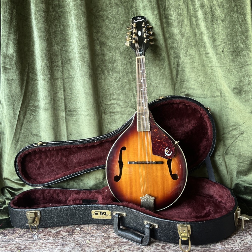 Epiphone Mandolin MM-30 / AS with Lined TKL Case Great Condition 2000s *read*