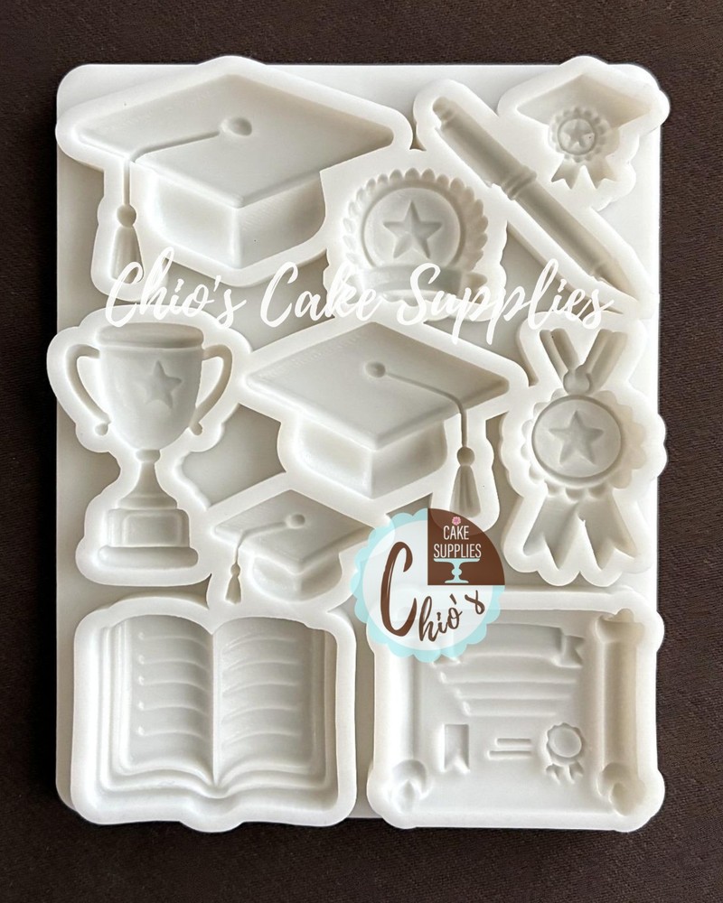 Graduation Themed Silicone Mold
