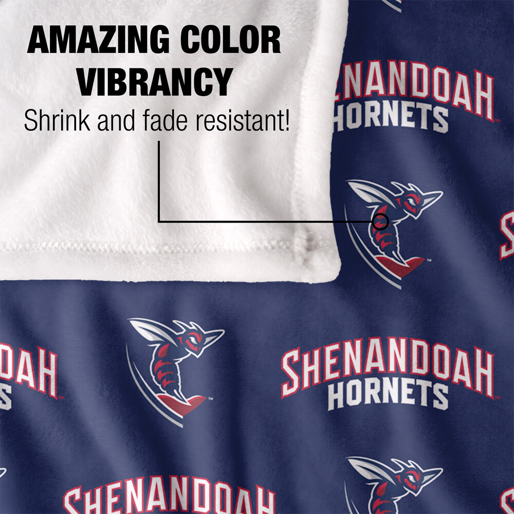 Shenandoah University Logo Pattern Silky Touch Super Soft Throw Blanket
