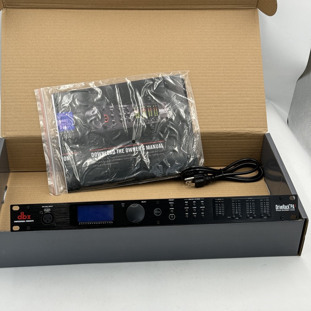 PA2 DBX DriveRack Complete Loudspeaker Management System