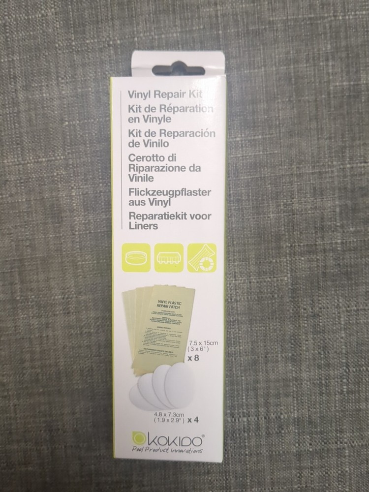 Kokido Vinyl Repair Kit Includes 8 Rectangular + 4 Oval Patches