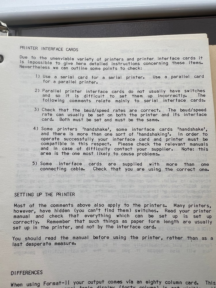 VERY SCARCE Format-][ Word Processing System Kensington Microware Apple II /Plus