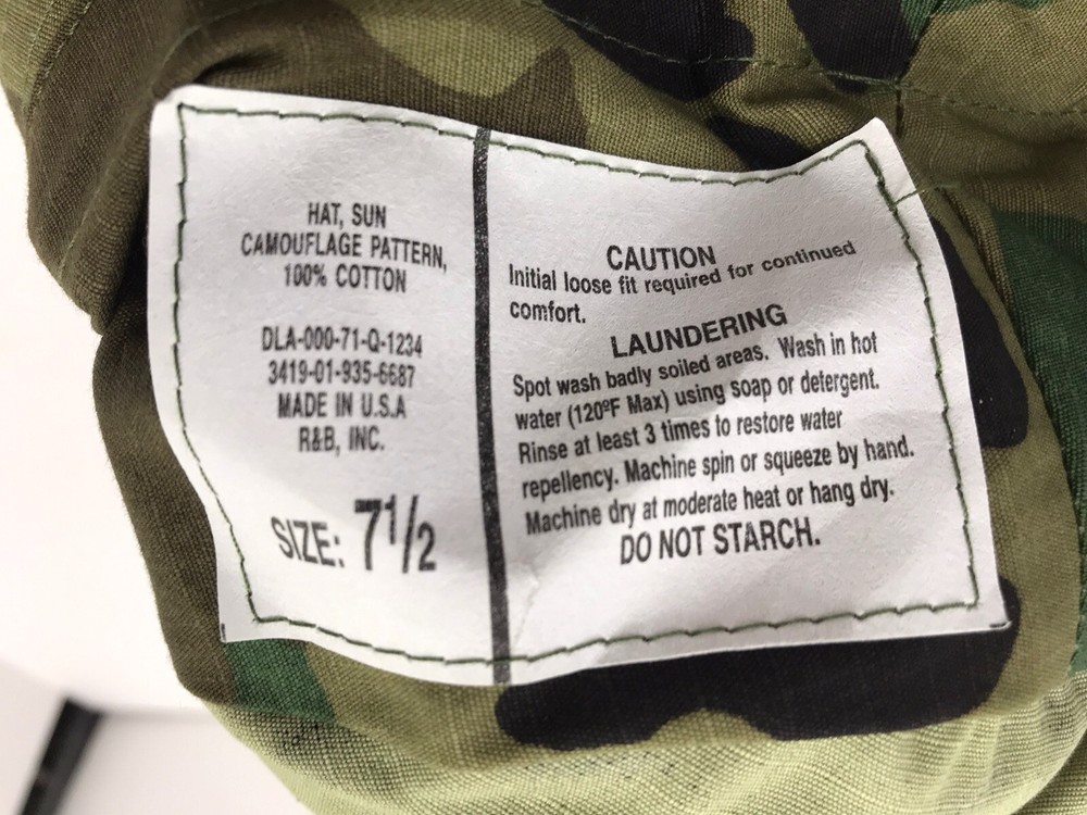 TRANSITIONAL BOONIE HAT R&B size 7 1/2